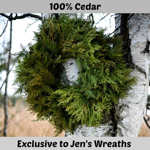 Cedar Wreath - Undecorated - 18 inch